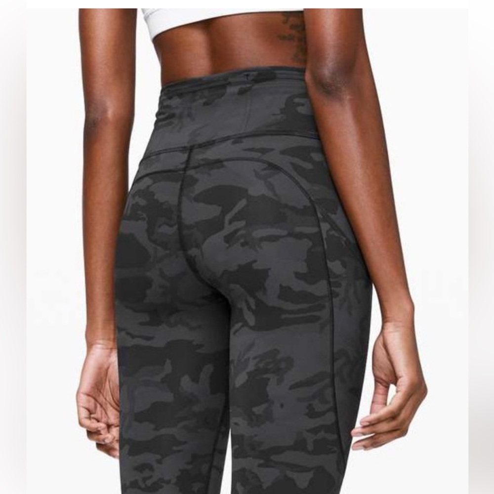 Lululemon Fast And Free High Rise Legging, Camo